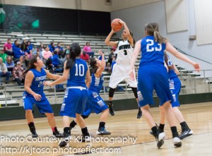 Southwest guard Alexandra Busby (3) scored 21 points against South San.