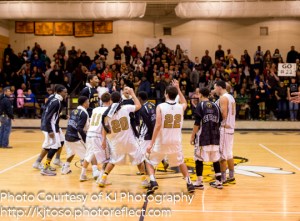 East Central celebrates clinching at least a tie for first place in District 28-5A. The Hornets can win the title outright Tuesday in Corpus Christi.