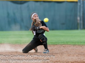 Southwest shortstop Krystal Salinas supplied a go-ahead double in the second inning of Game 2.