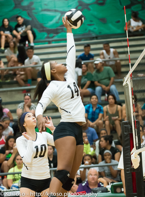 Southwest sophomore Brie-Anna Armstrong had one block in the Dragons' 25-21, 25-13, 25-20 win over Highlands at Southwest.