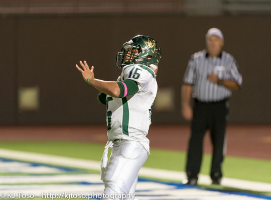 McCollum quarterback Ralph Vidal unleashes a pass against Brackenridge.